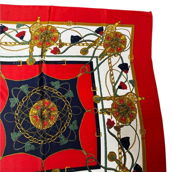 Hermès Silk neckerchief multi -colors , Silk - Picture 4 of 7